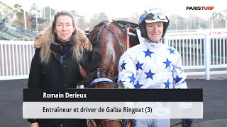 Romain Derieux, entraîneur et driver de Galba Ringeat (24/05 au Croisé-Laroche)