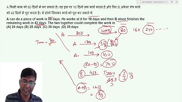 A can do a piece of work in 80 days. He works at it for 10 days and then B alone finishes