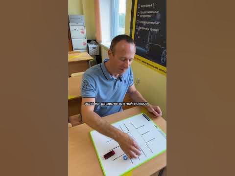 Знак "Прямо или направо" на перекрестке с разделительной полосой и без ...