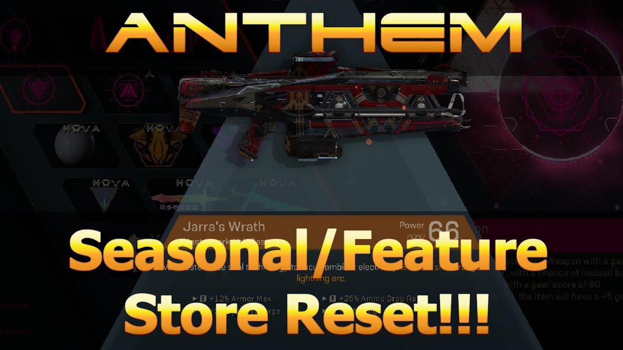 Seasonal and Feature Store Reset! Cataclysm Weapons Are Here!