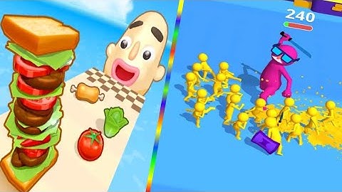 🎮Join & Clash vs Sandwich Runner All Levels - New Max Level Android,Ios Mobile Gameplay