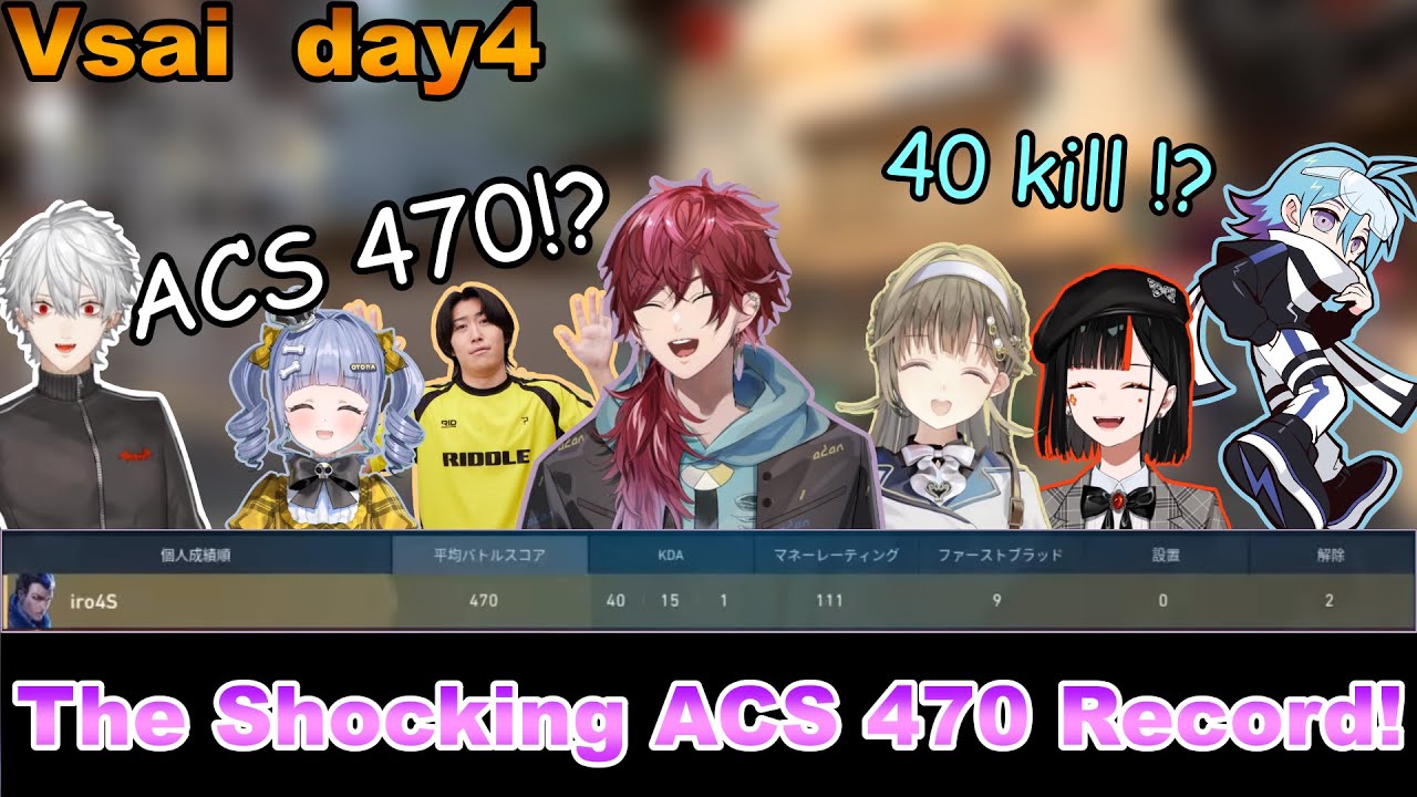 [Vspo/Nijisanji] Operation Lauren The Shocking ACS 470 Record! [Kuzuha/Lisa/Kuromu/Hanabi/Valorant]