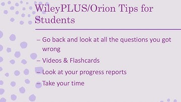 WileyPLUS Tips & Tricks
