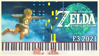 E3 2021 Trailer [Beginner] - Tears of the Kingdom | Piano Cover (+ Sheet Music)