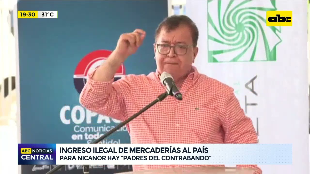 Nicanor Duarte Frutos se pronunció sobre el contrabando