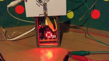Hack the Christmas Lights: BBC micro:bit controls Lights & Sound in Cardboard Christmas Tree