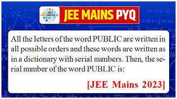 All the letters of the word PUBLIC are written in all possible orders and these words are written as