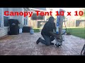 How To Put Up And Take Down A 10 x 10 Canopy Tent By Yourself