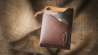 Minimalist leather wallet | Build Along