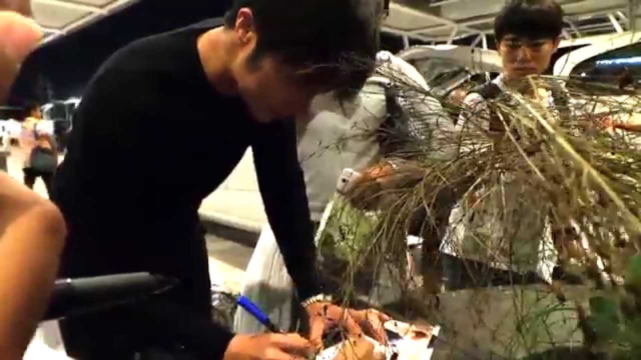 [Fancam] Jung Il Woo at Ngurah Rai Airport Bali 1 (03-11-14)