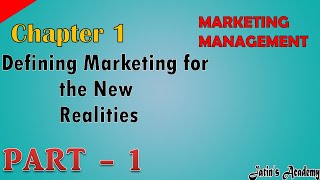 Marketing Management: Chapter 1 Defining Marketing for the New Realities Part 1 with Philip Kotler