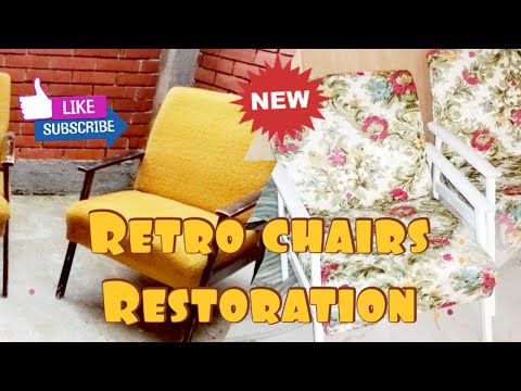 Video: Retro Fotelje: Vintage Sa Drvenim Naslonima Za Ruke I Drugim Foteljama U Unutrašnjosti