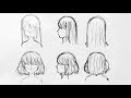 Как нарисовать женские волосы/прически