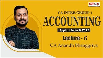 CA Inter ACCOUNTS face to face + LIVE Streaming Batch  day  BY CA ANAND BHANGARIYA