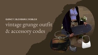 vintage grunge outfit and accessory codes | bloxburg | roblox