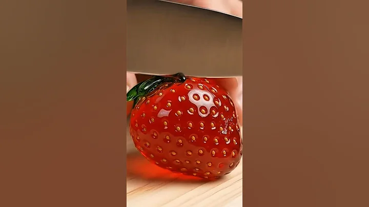 Cutting Glass Fruits Strawberry 🍓 ASMR #ai #aiart #asmrsounds #asmr #aiasmr #satisfyingvideo