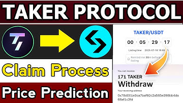 Taker Protocol Claim process || Taker Protocol price prediction || Taker Protocol Airdrop update