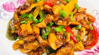 Chicken Stir Fry with Bell peppers | Quick \& Easy Stir Fry Chicken