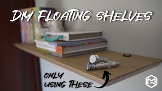 How To Install Diy Floating Shelves On A Brick Wall