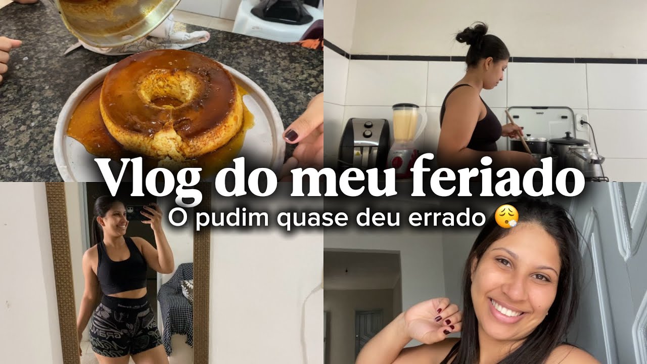 UM DIA PRODUTIVO COMIGO: fizemos churrasco na casa de mãe, fiz pudim, feriado de carnaval 🥳