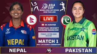 Nepal Womens Vs Pakistan A Women Live Score And Commentary |  ASIA CUP RISING 2026 | 1st Match Score screenshot 5