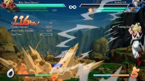 Bardock midscreen 2H sparking TOD combo (2 bar start Bardock 18 SSJ Goku)