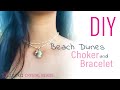 Beach Dunes Boho Choker Necklace Tutorial with BONUS Wrapped Bracelet Design 🐚 Make your own Jewelry