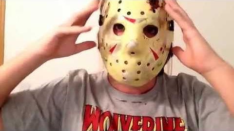 Unboxing friday the 13th part 4 jason hockey mask and evil dead necronomicon