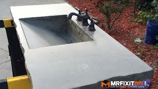 Part 2 of my DIY concrete vanity build. I wanted a concrete vanity/sink for my master bathroom and rather than buying one, I decided 