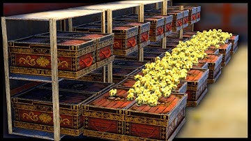 RAIDING a GIANT SEALED OFF LOOT ROOM in a SQUARE BASE!