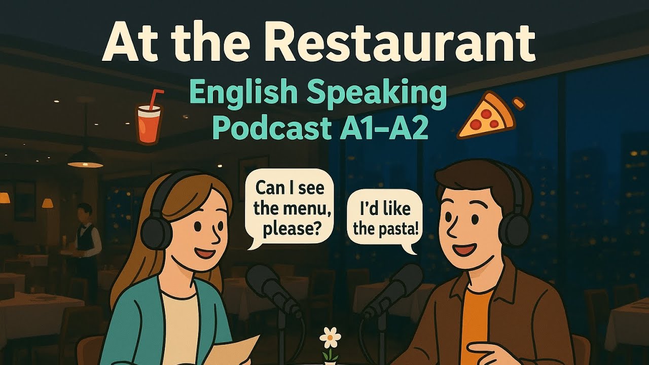 Slow English At the Restaurant |Daily Restaurant Words and Phrases