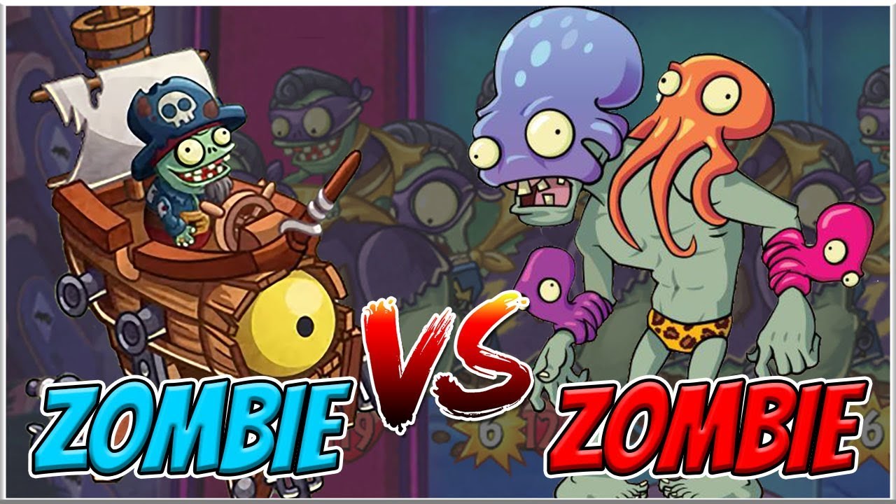 Octo Zombie vs Zombot Plank Walker - 500 Health Iron Man Match - Plants vs Zombies Heroes Epic MOD