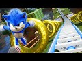 Ride POV on SONIC the Hedgehog ROLLER COASTER, Green Hill Zone!