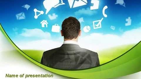 Cloud Services PowerPoint Template by PoweredTemplate.com