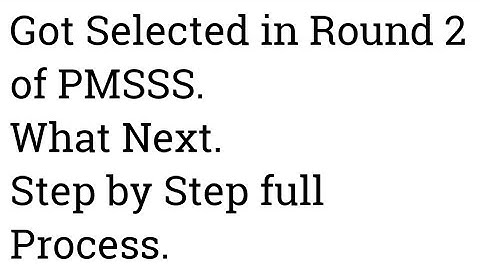 Freezed Seat in Round 2/What Next/Full Process Discussed From Documents uplod to Joining Report.