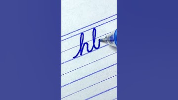 hb - Easy tips improve cursive handwriting | Learn to write English cursive small letter connections