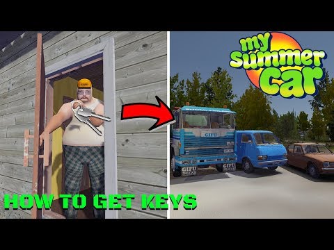 HOW TO GET KEYS to LOAN BLUE VAN AND GIFU TRUCK [GUIDE] - My Summer Car #169 | Radex
