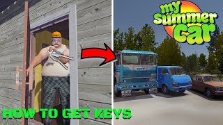 HOW TO GET KEYS to LOAN BLUE VAN AND GIFU TRUCK [GUIDE] - My Summer Car #169 | Radex