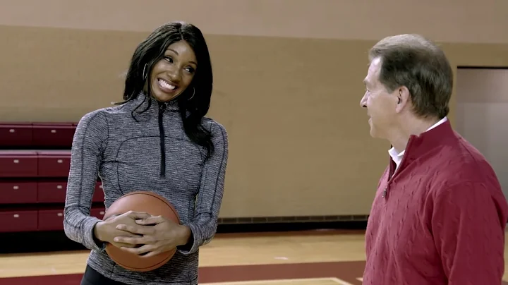 Nick Saban plays basketball with Maria Taylor | Ma...