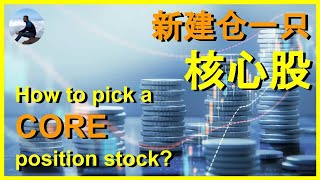 新建仓一只核心股 How to pick a CORE position stock? ERay说美股EP23 2020.8.14【CC字幕】