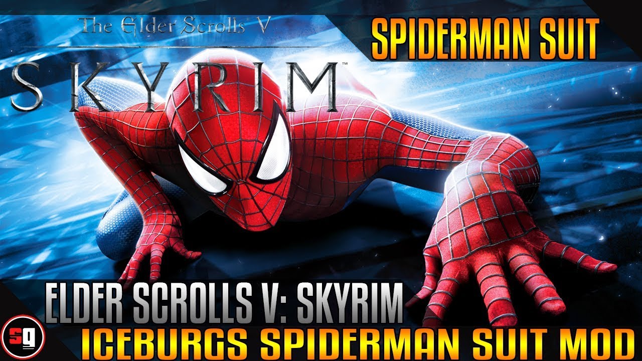 The Elder Scrolls V: Skyrim - Iceburgs Spiderman Suit Mod - YouTube