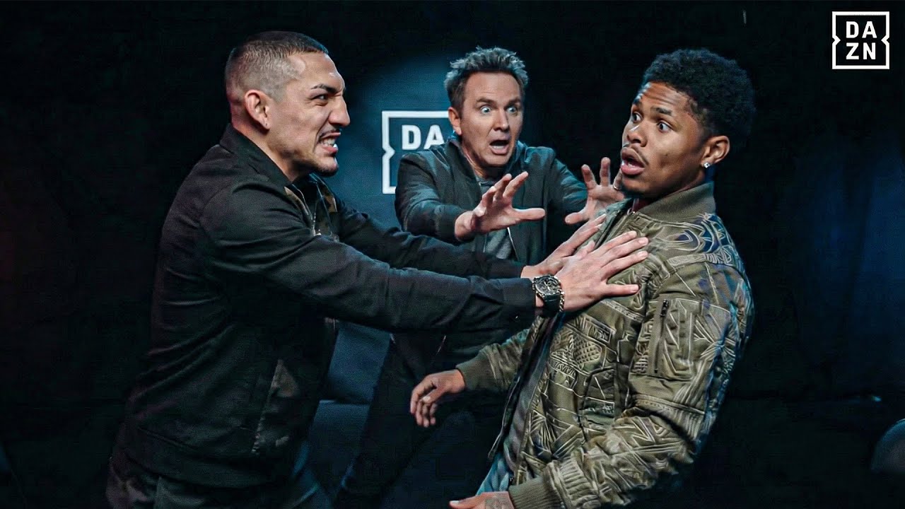 CHAOS ERUPTS as Teofimo Lopez vs Shakur Stevenson GETS HEATED at Face-Off