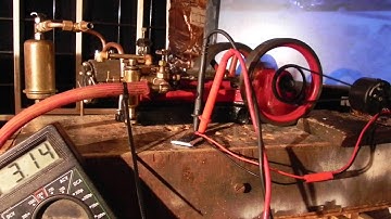 Chain driven dyno on Stuart S50 horizontal steam engine