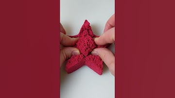 🔴⭐STAR COOKIE CUTTER Kinetic Sand ASMR | #shorts #satisfying