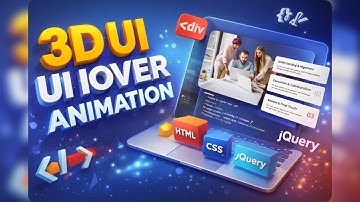 3D UI Section Hover Animation | HTML CSS jQuery (Code + Preview)