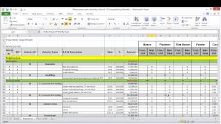 Lesson 8 part 2 create resource loading sheet on excel