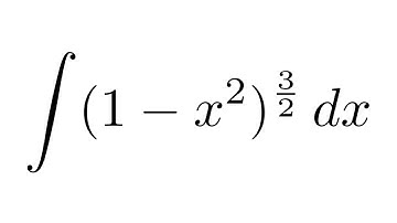 Integral of (1-x^2)^(3/2) (substitution + trigonometric identities)