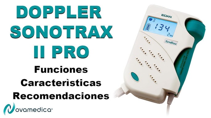 Homecare, Doppler fetal portátil, Pantalla LCD Blanca, 3.0 MHz