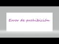 Error de Prohibición