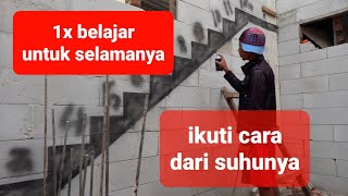 URUTAN MEMBUAT TANGGA BETON MEMBAGI TRAP